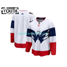 Washington Capitals Blank Adidas 2023 NHL Stadium Series Wit Authentic Shirt - Kinderen